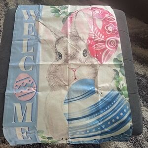 Easter Bunny Welcome Flag